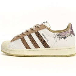 Adidas Originals Superstar Shoes 'White Brown' IG5976