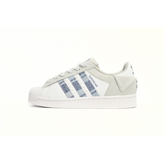 Adidas Originals Superstar Women's 'White Gray Blue' IG3005