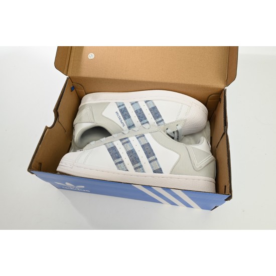 Adidas Originals Superstar Women's 'White Gray Blue' IG3005