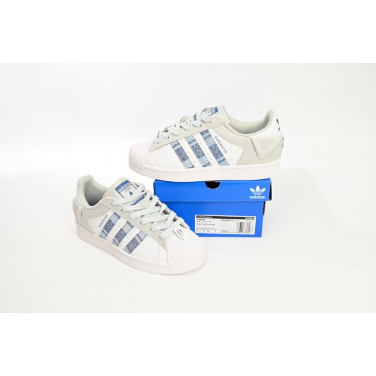 Adidas Originals Superstar Women's 'White Gray Blue' IG3005