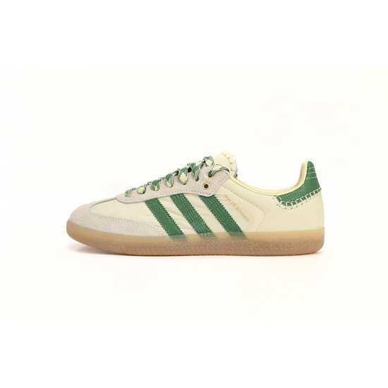 Adidas originals x Wales Bonner Samba 'Cream White Bold Green' GY4344