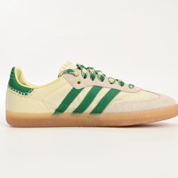 Adidas originals x Wales Bonner Samba 'Cream White Bold Green' GY4344