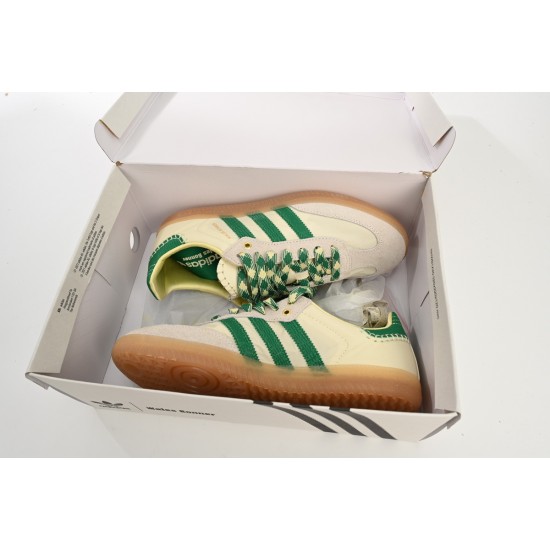 Adidas originals x Wales Bonner Samba 'Cream White Bold Green' GY4344