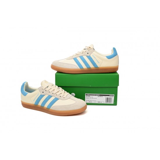 Adidas Samba OG 'Sporty & Rich Beige Blue' IE7096