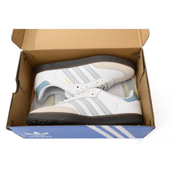 Adidas Samba OG 'White Halo Blue Gum' ID2055