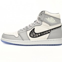 DIOR X AIR JORDAN 1 HIGH OG 'WHITE WOLF GREY' CN8607-002