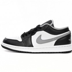 AIR JORDAN 1 LOW 'BLACK WHITE GREY' 553558-040