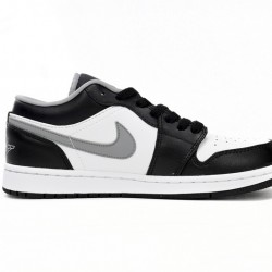 AIR JORDAN 1 LOW 'BLACK WHITE GREY' 553558-040