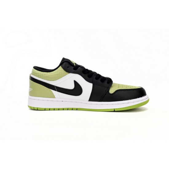 AIR JORDAN 1 LOW SE 'VIVID GREEN SNAKESKIN' DX4446-301