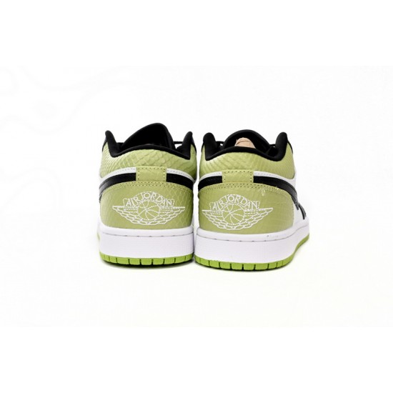 AIR JORDAN 1 LOW SE 'VIVID GREEN SNAKESKIN' DX4446-301