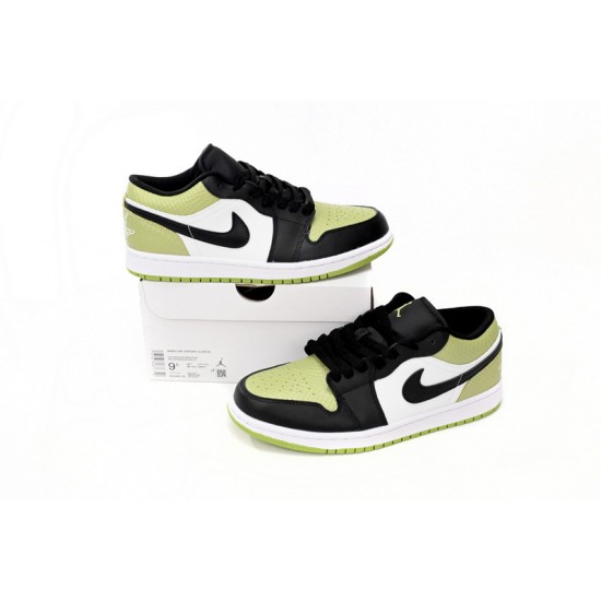 AIR JORDAN 1 LOW SE 'VIVID GREEN SNAKESKIN' DX4446-301