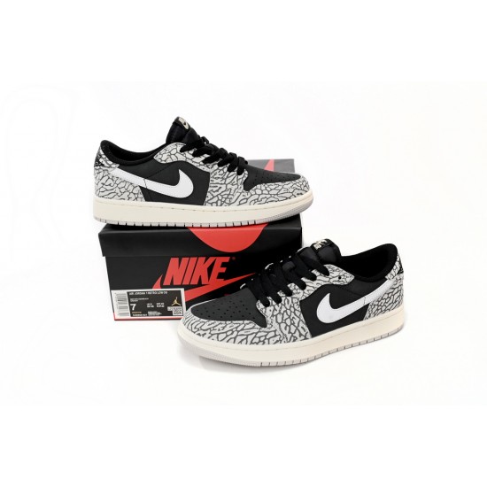 AIR JORDAN 1 RETRO LOW OG 'BLACK CEMENT' CZ0858-001