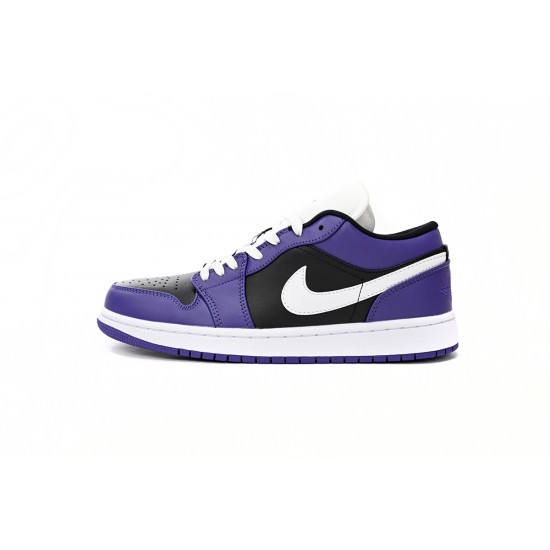 AIR JORDAN 1 LOW 'COURT PURPLE BLACK' 553558-501