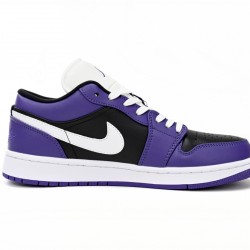 AIR JORDAN 1 LOW 'COURT PURPLE BLACK' 553558-501