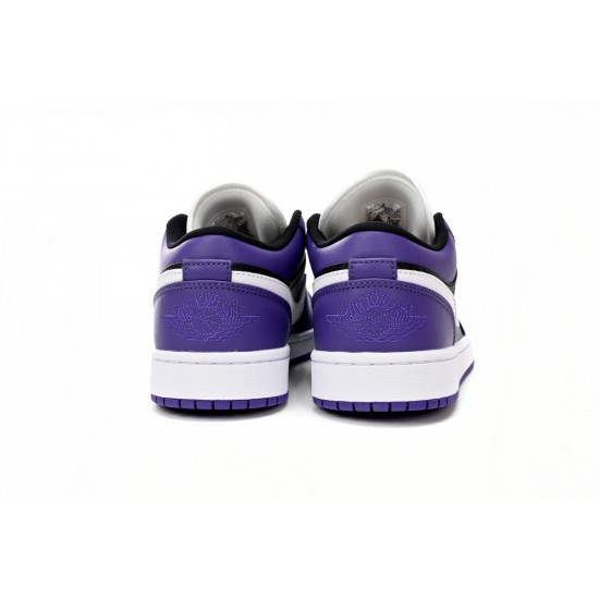 AIR JORDAN 1 LOW 'COURT PURPLE BLACK' 553558-501