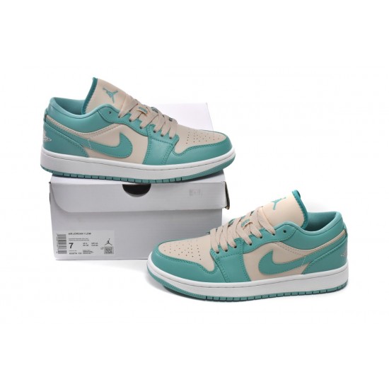 AIR JORDAN 1 LOW 'TROPICAL TEAL SANDY BEIGE' DC0774-131