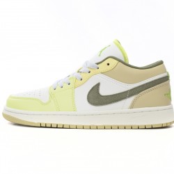 AIR JORDAN 1 LOW 'SAIL OIL GREEN LIGHT LEMON' FD9906-131