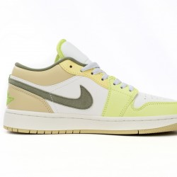 AIR JORDAN 1 LOW 'SAIL OIL GREEN LIGHT LEMON' FD9906-131