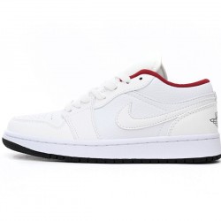 AIR JORDAN 1 LOW 'WHITE GYM RED BLACK' 553560-164