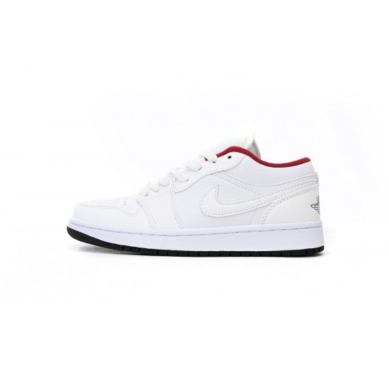 AIR JORDAN 1 LOW 'WHITE GYM RED BLACK' 553560-164