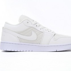 AIR JORDAN 1 LOW 'TRIPLE WHITE QUILTED' DB6480-100