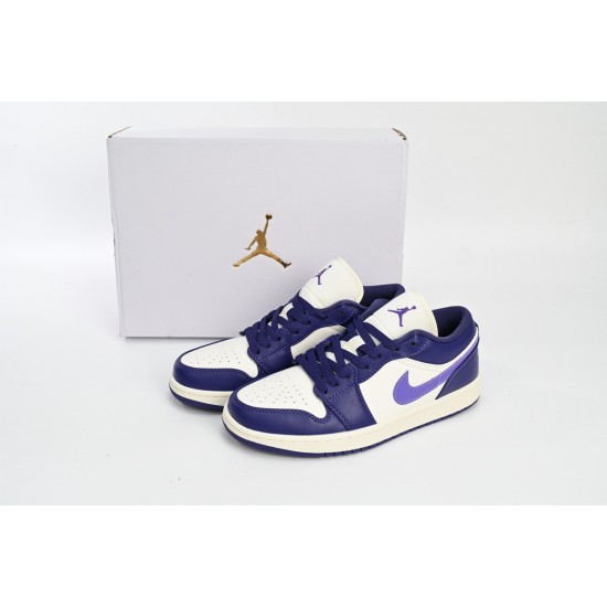 AIR JORDAN 1 LOW 'BLACK UNIVERSITY BLUE' 553558-041