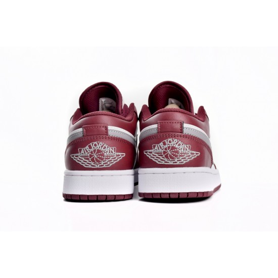  AIR JORDAN 1 LOW 'CHERRYWOOD RED' 553558-615