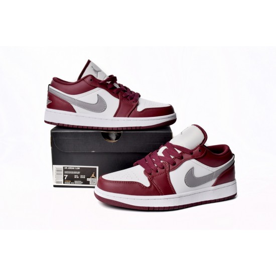  AIR JORDAN 1 LOW 'CHERRYWOOD RED' 553558-615