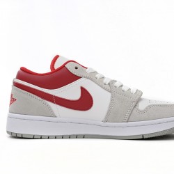 AIR JORDAN 1 LOW SE 'LIGHT SMOKE GREY GYM RED' DC6991-016