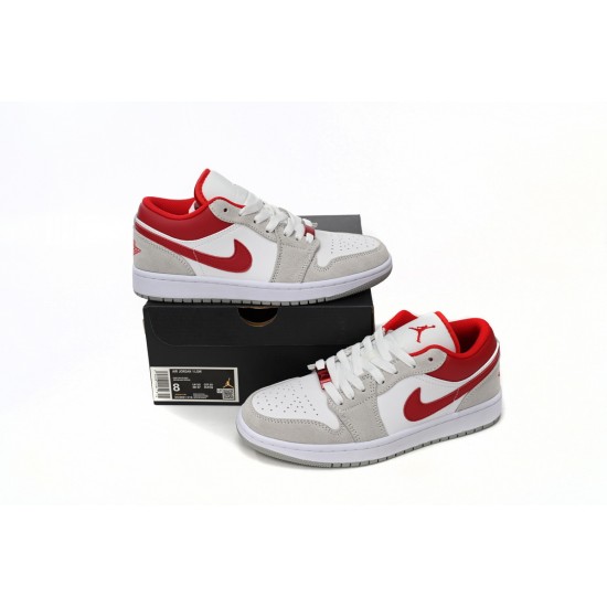 AIR JORDAN 1 LOW SE 'LIGHT SMOKE GREY GYM RED' DC6991-016