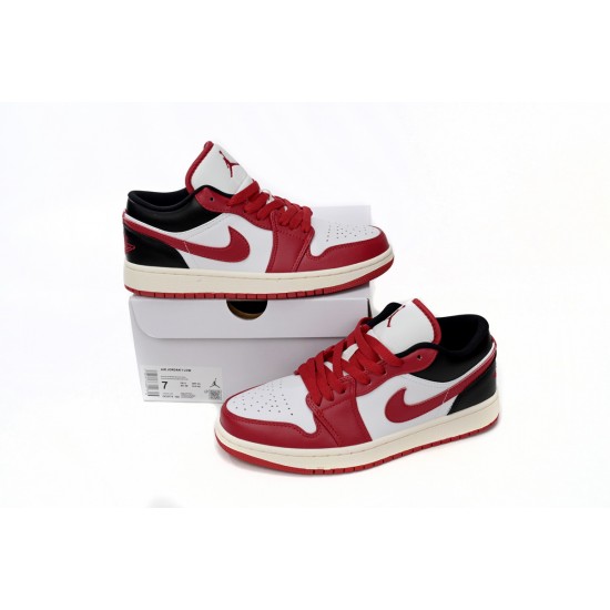 AIR JORDAN 1 LOW 'WHITE GYM RED' DC0774-160