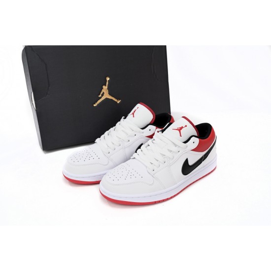 AIR JORDAN 1 LOW 'WHITE UNIVERSITY RED' 553558-118