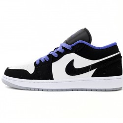 AIR JORDAN 1 RETRO LOW 'WHITE BLACK DARK CONCORD' 553558-108