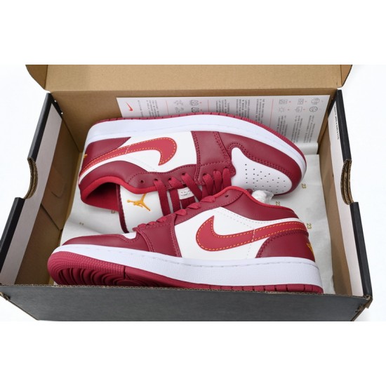 AIR JORDAN 1 LOW 'CARDINAL RED' 553560-607