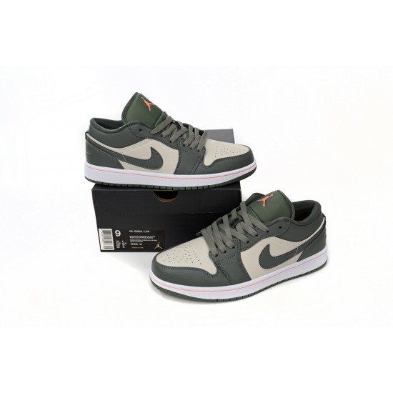 AIR JORDAN 1 LOW 'MILITARY GREEN' 553558-121