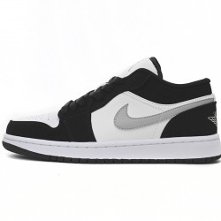  AIR JORDAN 1 LOW BLACK WHITE GREY 552780-018