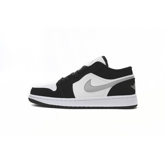  AIR JORDAN 1 LOW BLACK WHITE GREY 552780-018