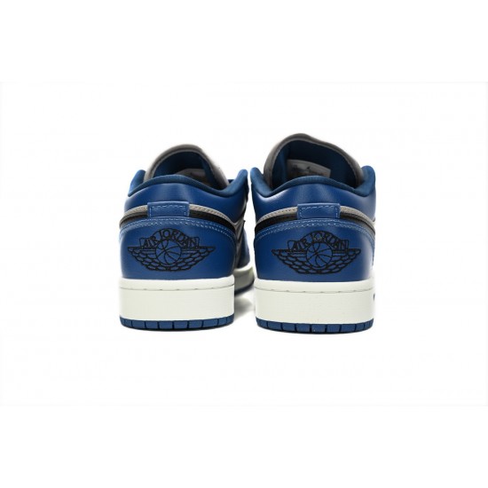 AIR JORDAN 1 LOW 'GRAY NAVY BLUE BLACK' DC0774-402