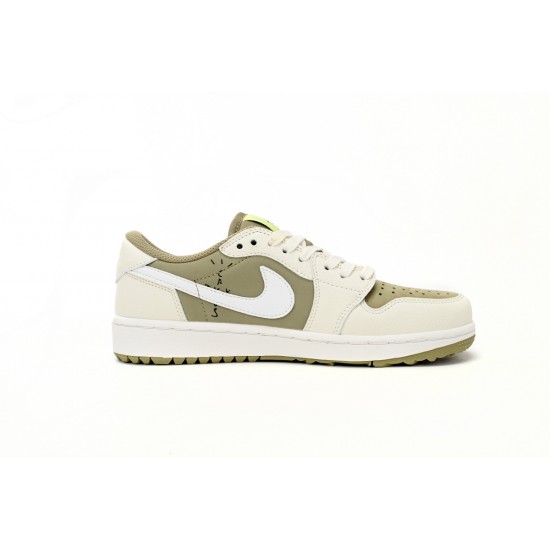 AIR JORDAN 1 LOW GOLF X TRAVIS SCOTT 1 'OLIVE' FZ3124-200