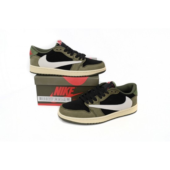 TRAVIS SCOTT X AIR JORDAN 1 LOW GREEN BARB CQ4277-200