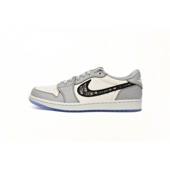 DIOR X AIR JORDAN 1 LOW 'WHITE GREY' CN8608-002