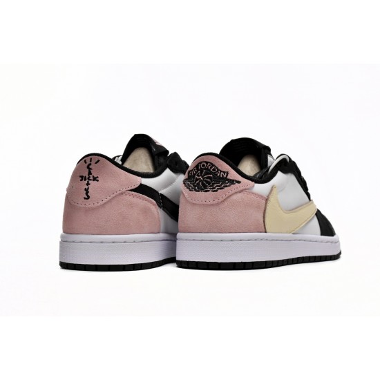 TRAVIS SCOTT X AIR JORDAN 1 LOW BLACK PINK DM7866-066