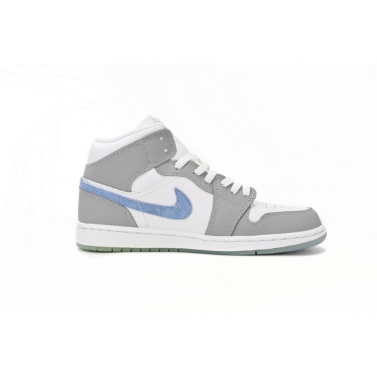 AIR JORDAN 1 MID 'WOLF GREY ALUMINUM' BQ6472-105