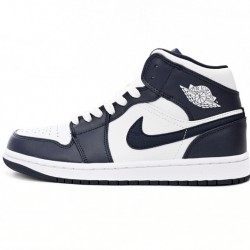 AIR JORDAN 1 MID 'OBSIDIAN' 554725-174