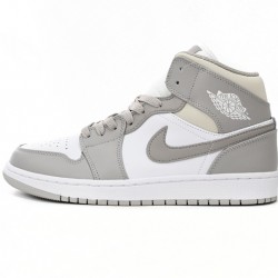  AIR JORDAN 1 MID 'COLLEGE GREY' 554724-082