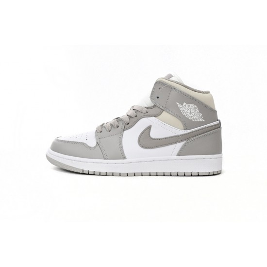  AIR JORDAN 1 MID 'COLLEGE GREY' 554724-082