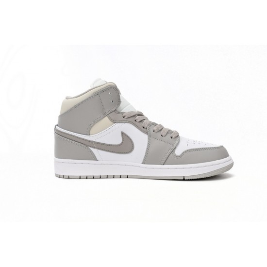  AIR JORDAN 1 MID 'COLLEGE GREY' 554724-082