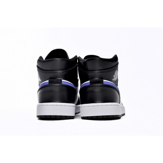 AIR JORDAN 1 MID 'BLACK RACER BLUE' 554725-084