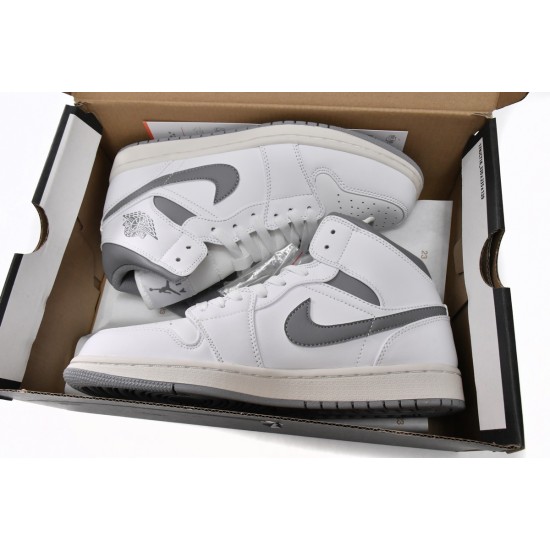 AIR JORDAN 1 MID 'NEUTRAL GREY' 554724-135