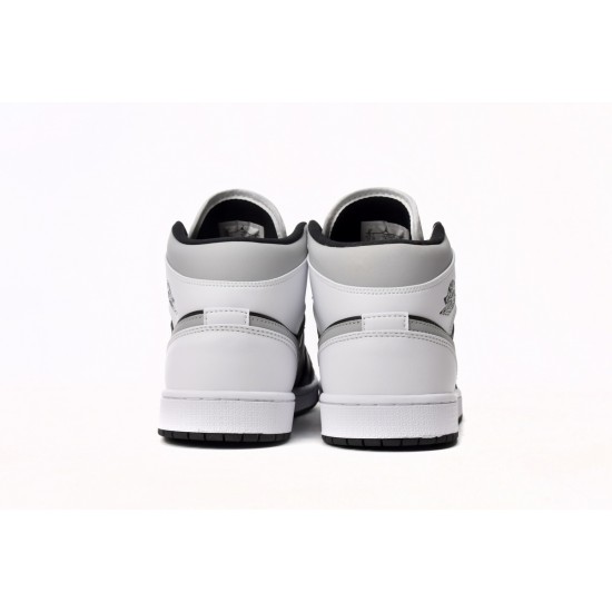  AIR JORDAN 1 MID 'WHITE SHADOW' 554724-073